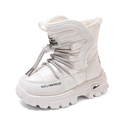 Lastejalatsid 2024 talv uued kerged puuvillased kingad tüdrukud plüüssaapad poistele soojad lumesaapad 4-15 a.