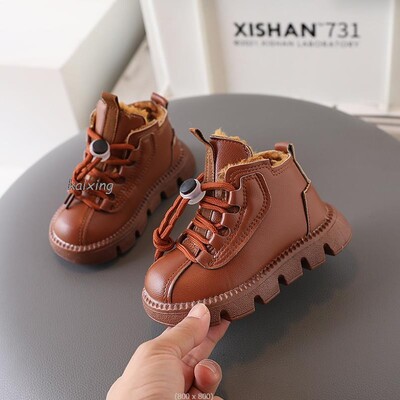 Briti sügistalv väikelaste saapad, poisid, tüdrukud, nahksaapad, pehmed veekindlad, libisemiskindlad soojad lastejalatsid vabaaja libisemiskindlad