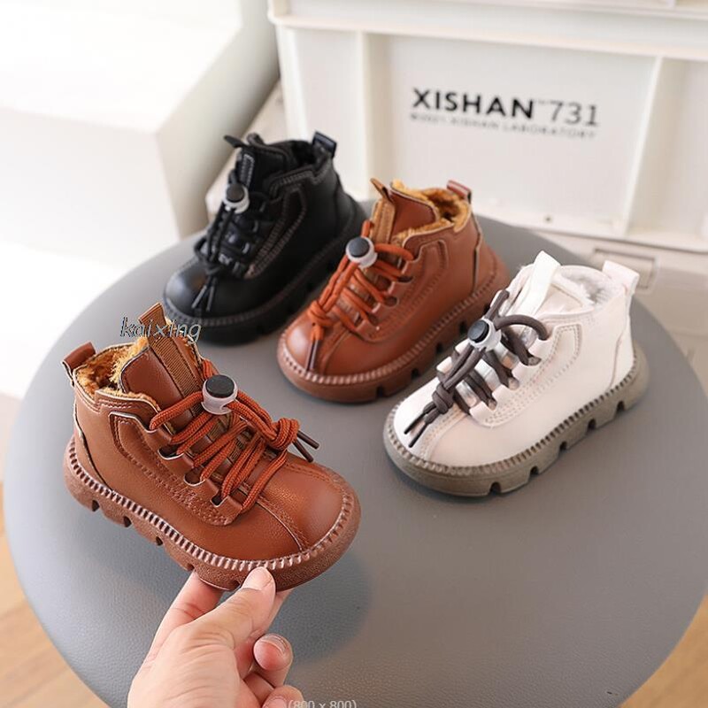 Briti sügistalv väikelaste saapad, poisid, tüdrukud, nahksaapad, pehmed veekindlad, libisemiskindlad soojad lastejalatsid vabaaja libisemiskindlad