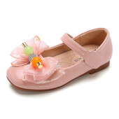 2020. aasta uued printsessi suurte laste nahast kingad moe lilledega vibusõlmega lastele mõeldud väikeste tüdrukute kingad 3 4 5 6 7 8 9 10 11 12 aastat