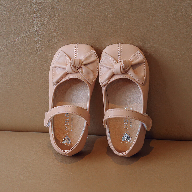 Papion, cu talpă moale, anti-alunecare, pantofi din piele pentru fete, primăvară, toamnă, în aer liber, PU, pantofi casual din piele, mărimea 21-35, sandale de femeie