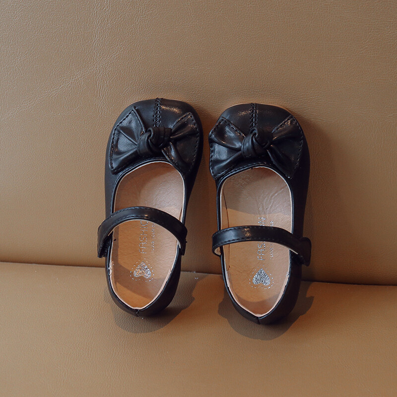 Papion, cu talpă moale, anti-alunecare, pantofi din piele pentru fete, primăvară, toamnă, în aer liber, PU, pantofi casual din piele, mărimea 21-35, sandale de femeie