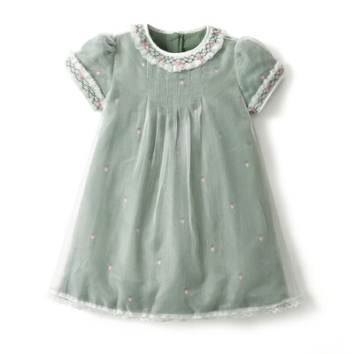 2024. aasta imiku lilletikandid, laste kleit, käsitsi valmistatud kleidid, 1–6-aastastele tüdrukutele, laste sünnipäevaks ristimisriided