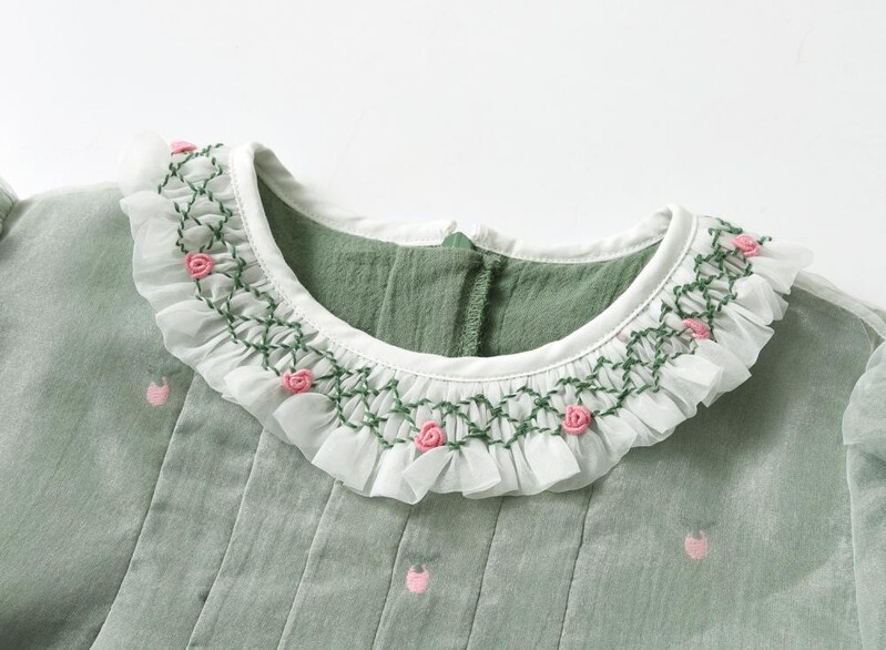 2024. aasta imiku lilletikandid, laste kleit, käsitsi valmistatud kleidid, 1–6-aastastele tüdrukutele, laste sünnipäevaks ristimisriided