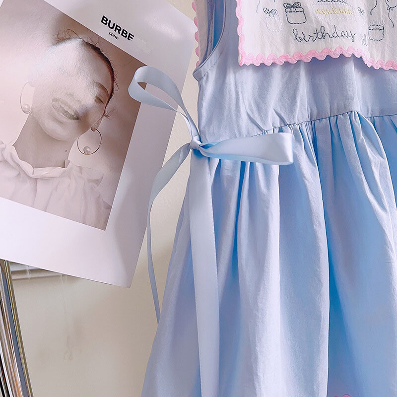 LOVE DD&MM Tüdrukute Kleit Suvine Mood Lastele Vabaaja vibu lilltikandid Printsessirõivad Lasterõivad Beebikostüümid Riided