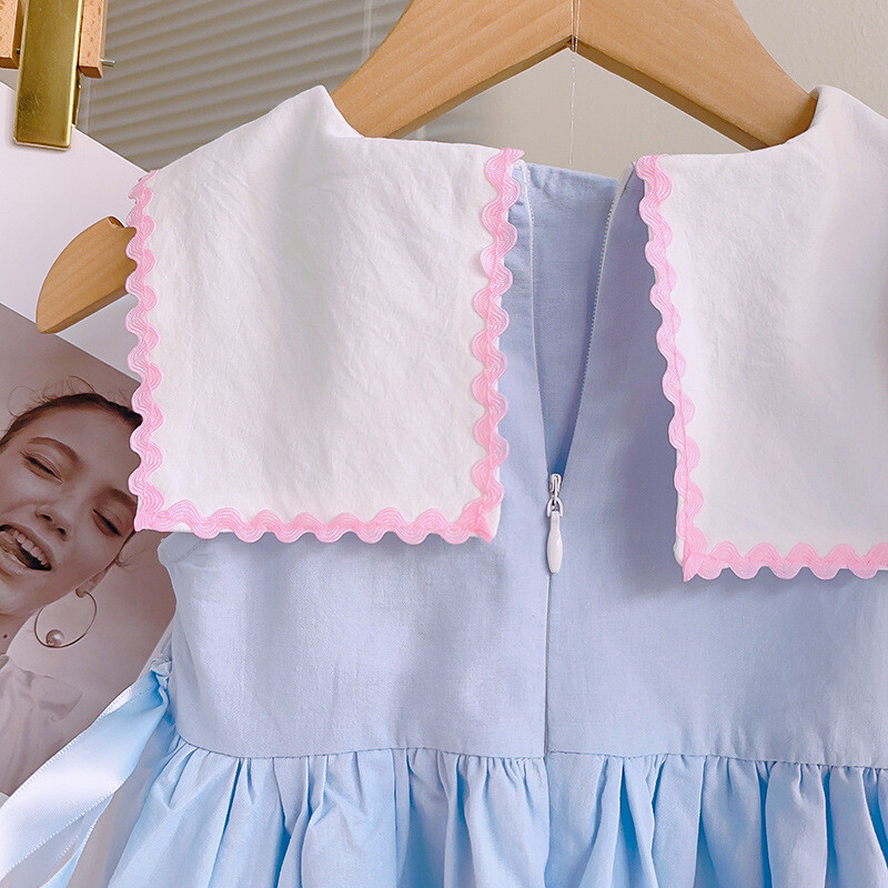 LOVE DD&MM Tüdrukute Kleit Suvine Mood Lastele Vabaaja vibu lilltikandid Printsessirõivad Lasterõivad Beebikostüümid Riided