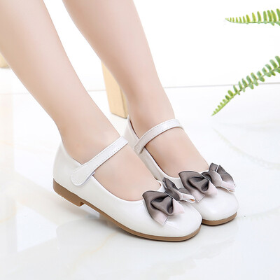 Άνοιξη φθινόπωρο Νέο μωρό κορίτσι Princess Παπούτσια Παιδικά δερμάτινα παπούτσια μωρό Girl Dance Party Παπούτσια bowknot Μαύρο Κόκκινο Ροζ Μπεζ 3-15T