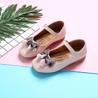 Άνοιξη φθινόπωρο Νέο μωρό κορίτσι Princess Παπούτσια Παιδικά δερμάτινα παπούτσια μωρό Girl Dance Party Παπούτσια bowknot Μαύρο Κόκκινο Ροζ Μπεζ 3-15T