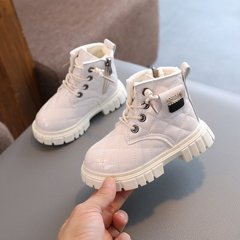 Laste poolsaapad kevade ja sügise pehme tallaga ühekordsed saapad 2023 poistele Briti stiilis ilusad nahksaapad