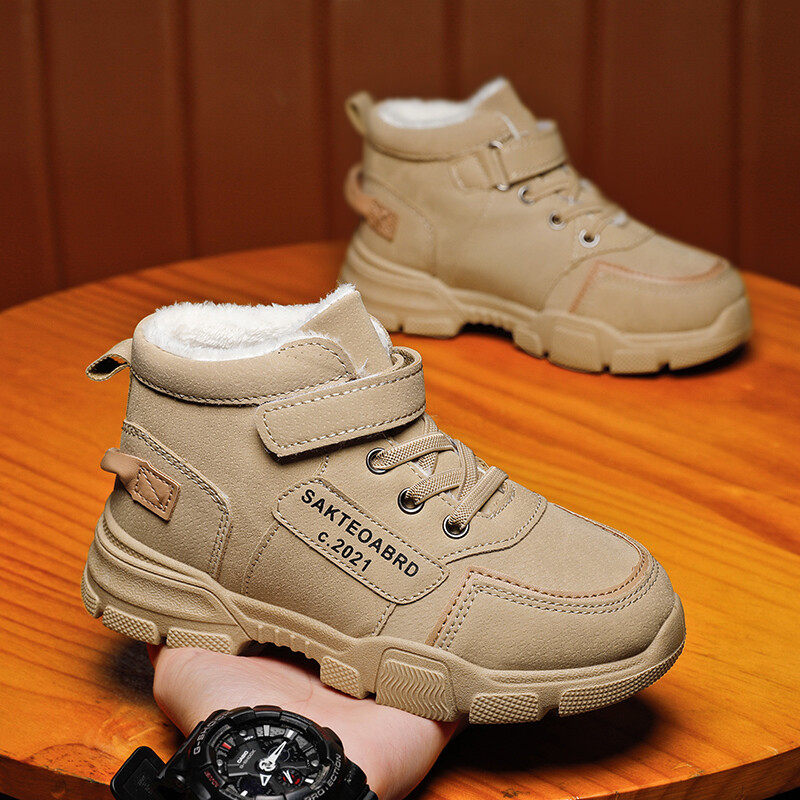 Παιδικές μπότες Νέα Φθινόπωρο/Χειμώνας 2024 Boys` Doc Martens Ζεστά αγορίστικα ρετρό μποτάκια για κορίτσια Snow μποτάκια