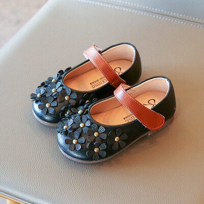 Laste koolikingad 2024 kevad-sügis tüdrukute kingad 1–2 aastased ühevärvilised lillelised pehme tallaga libisemisvastased väikeste tüdrukute peokingad