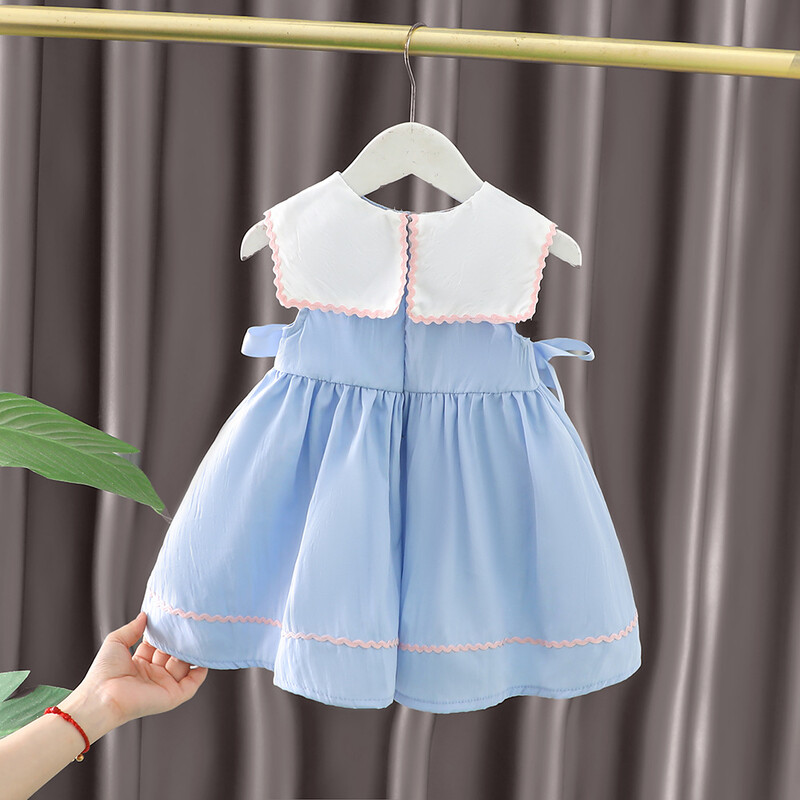Haljine za djevojčice Ljeto 2024. Dječja pamučna svečana haljina princeze za dječji rođendan Slatka odjeća Dječja pamučna haljina Kostim za malu djecu