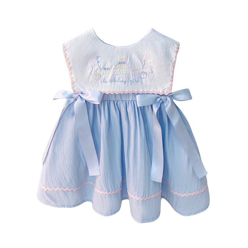 Haljine za djevojčice Ljeto 2024. Dječja pamučna svečana haljina princeze za dječji rođendan Slatka odjeća Dječja pamučna haljina Kostim za malu djecu