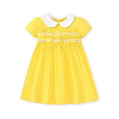 Little Maven 2024 suvekleit vabaaja puuvillased riided, roosa vikerkaarekujuline ilus printsesskleit 2-7-aastastele tüdrukutele