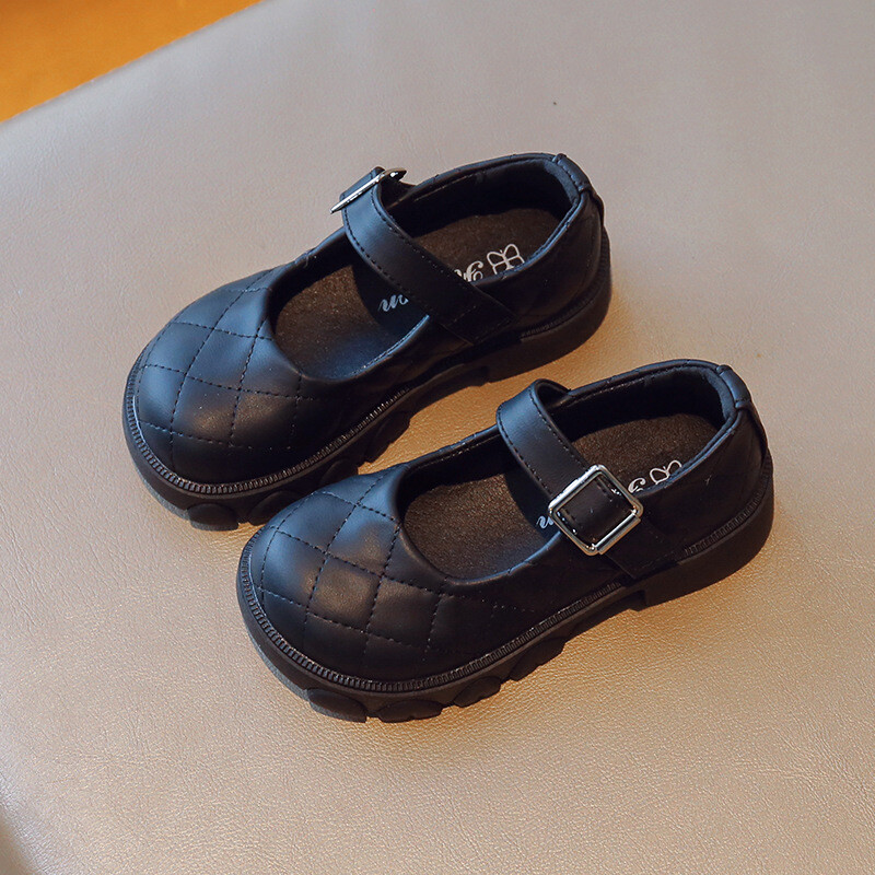 Lapsed Mary Jane`i kingad Moekool Paksu põhjaga lastejalatsid põhjuslikud kingad Tüdrukutele Printsessi nahast kingad ühevärvilised