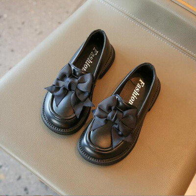 Vară New One Step, pantofi mici din piele, respirabili, anti-alunecare, pentru fete, la modă, cu fundă, gură mică, prințesă, pantof unic