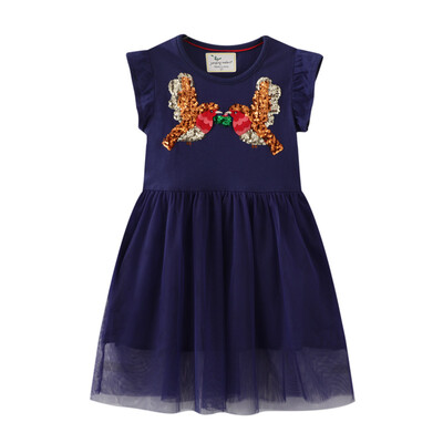 Jumping Meters 2-8T Bajkovite ljetne haljine za djevojčice kratkih rukava Dječji kostim slatke tutu rođendanske haljine