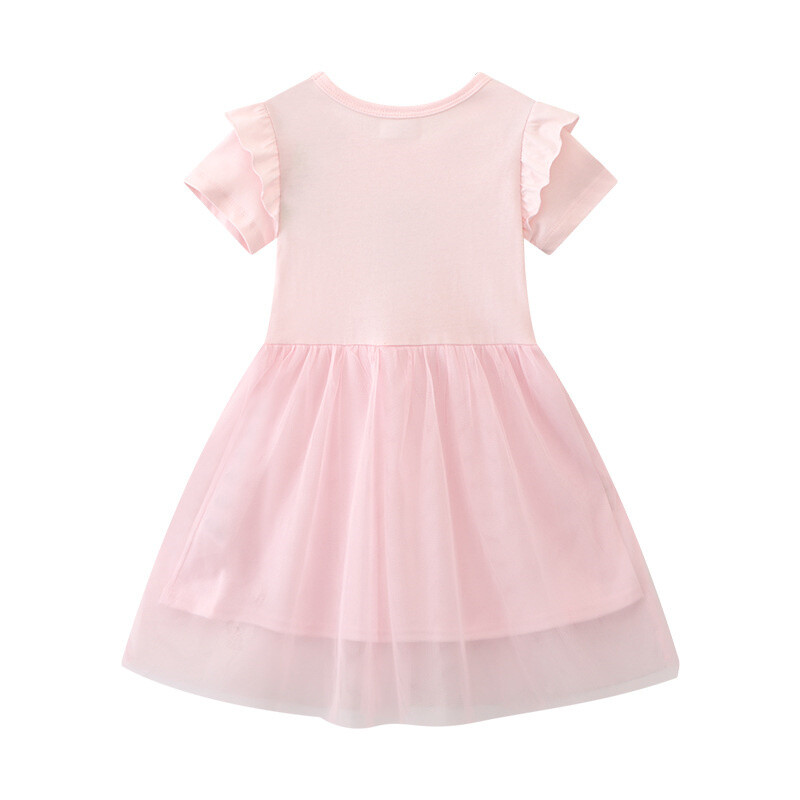 Jumping Meters 2-8T Bajkovite ljetne haljine za djevojčice kratkih rukava Dječji kostim slatke tutu rođendanske haljine