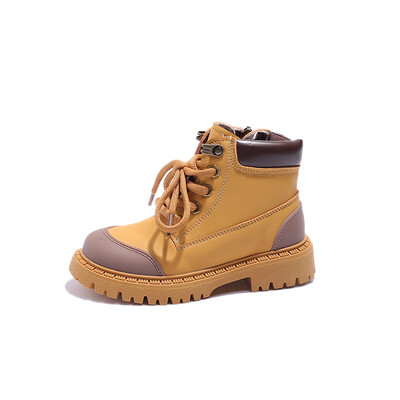 YISHEN Martin Μπότες Παιδικά Χειμερινά Παιδικά Παπούτσια Ζεστά Μποτάκια για Κορίτσια Αγόρια Lace Up Νήπια Μόδα Αθλητικά Παπούτσια Botas Martin