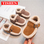 YISHEN Παιδικές μπότες χιονιού Χειμερινά ζεστά παπούτσια Λούτρινα μποτάκια για αγόρια κορίτσια Παιδικά καθημερινά βαμβακερά παπούτσια για νήπια Botas De Nieve