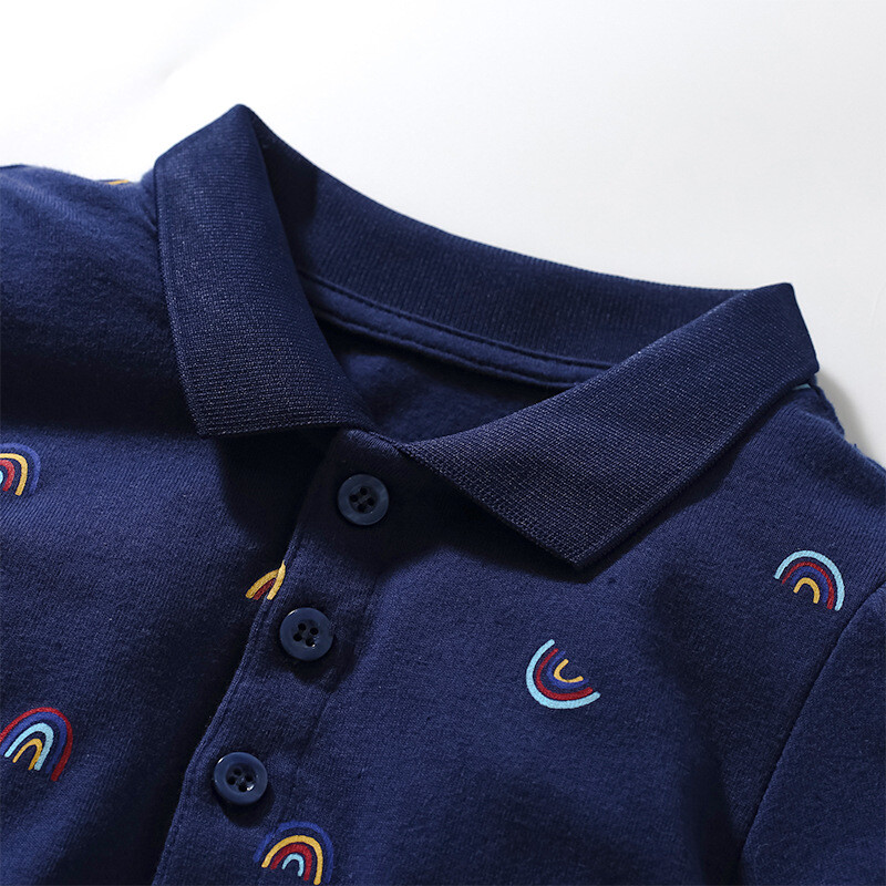 Little Maven Tüdrukute Kleit Vikerkaar Lastele Tüdrukutele Ujutatav kraega polokleidid Koolikostüüm 2-7 aastasele Lasteriided