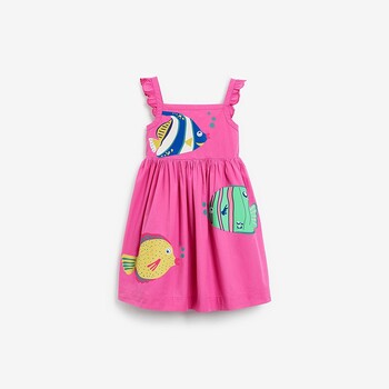 Little maven Toddler Girls Αμάνικα Φορέματα Ζώα Cownfish Print Girl Beach Floral φορέματα Παιδικά φορέματα πάρτι για παιδικά ρούχα