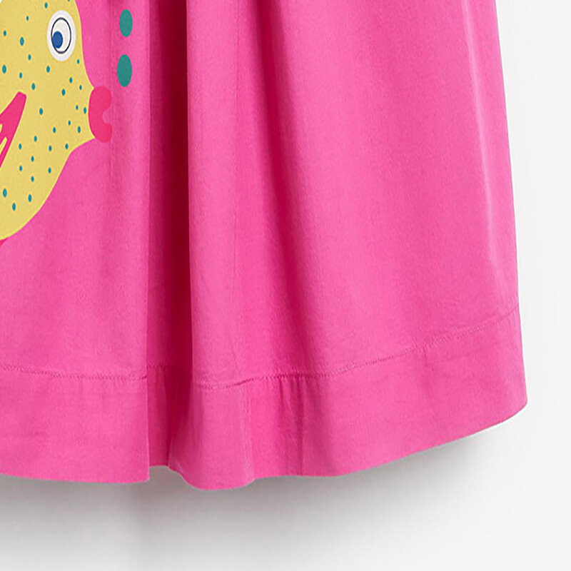 Little maven Прохождащи момичета Рокли без ръкави Животни Плажни флорални рокли за момичета с принт на крава риба Детски парти рокли за детски дрехи