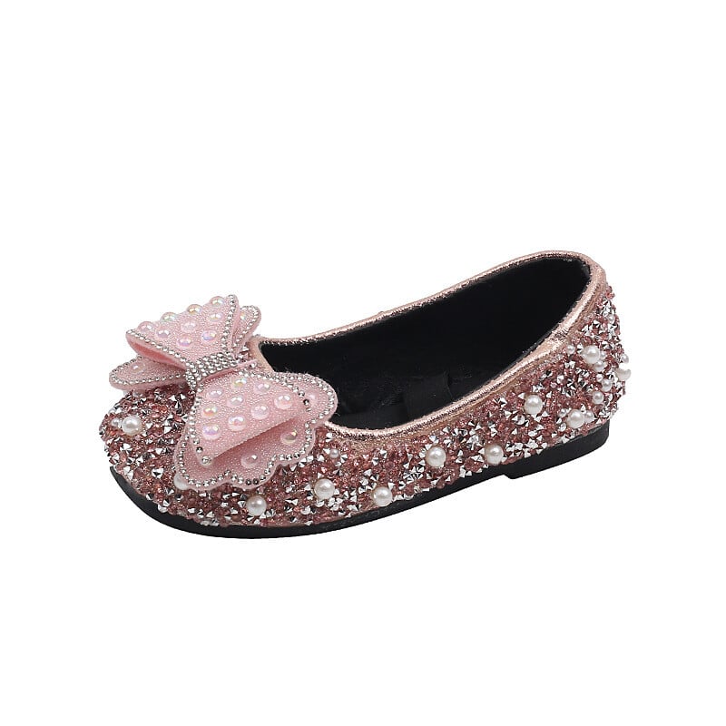 Tüdrukute nahast kingad Mood Liblikad Litrid Pearl Little Girl Kingad Pehmed Mugavad Lamedad Peotantsud Laste Printsessikingad H806