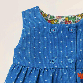 Little maven 2024 Κορίτσια Ρούχα Καλοκαιρινό Φόρεμα Casual Rabbit Blue Vestidos Αμάνικο βαμβακερό μωρό φόρεμα για νήπια 2-7 ετών