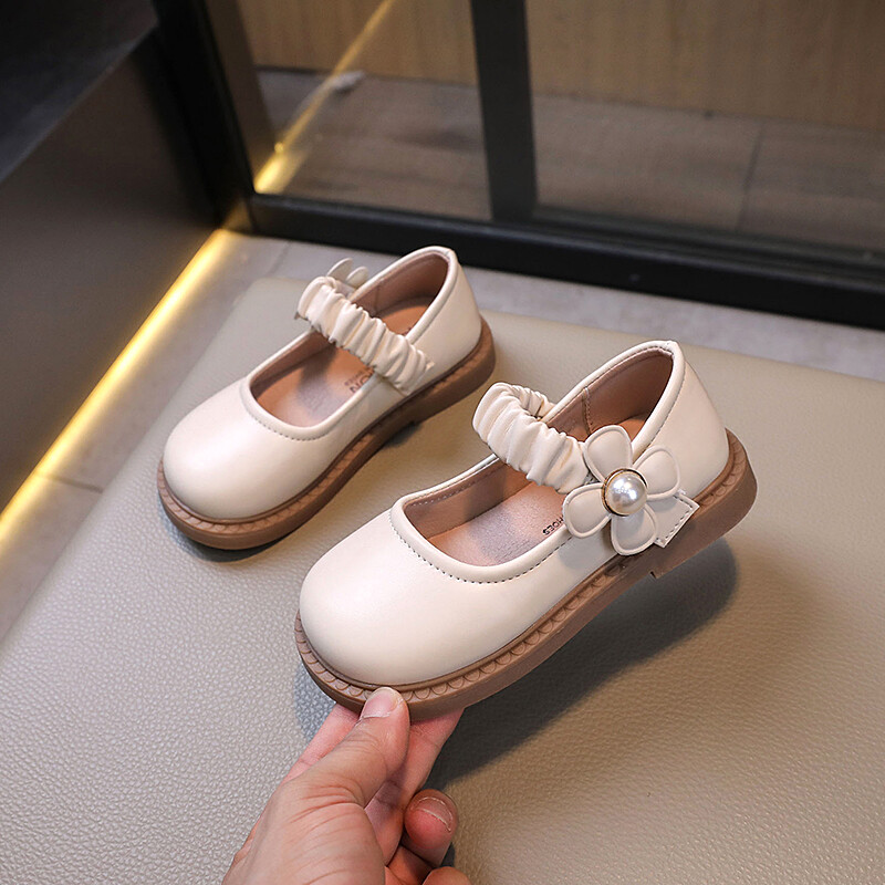 Tüdrukute nahast kingad lastele Pulmakleit Printsess Koolikingad Lastele Suvised vibusõlmega Mustad Tudengisandaalid Korea mood