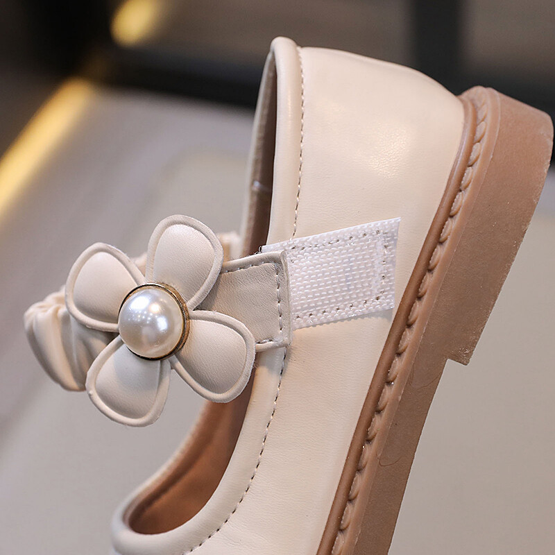 Tüdrukute nahast kingad lastele Pulmakleit Printsess Koolikingad Lastele Suvised vibusõlmega Mustad Tudengisandaalid Korea mood
