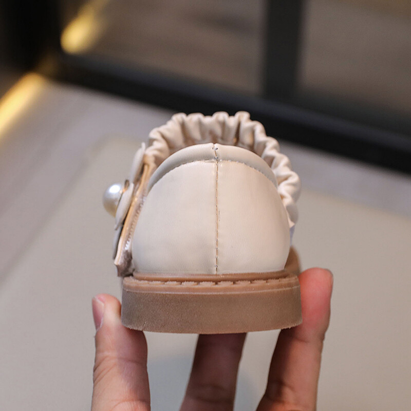 Tüdrukute nahast kingad lastele Pulmakleit Printsess Koolikingad Lastele Suvised vibusõlmega Mustad Tudengisandaalid Korea mood