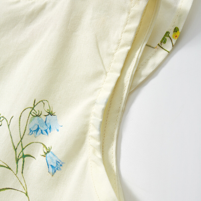 Little Maven 2024 Uued lasteriided suvekleit Tüdrukute riided Multikad Lilled Kleidid Lasteriided Vestidos Puuvillane