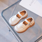 Бебешки обувки от полиуретан за момичета Сватбени партита Ежедневни модни лолита Детски плоски обувки Сладка принцеса Ученически мокасини 23-35 Обувки