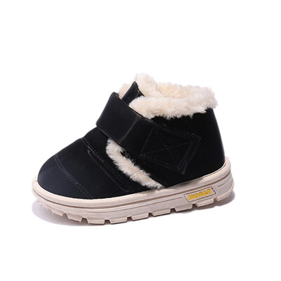 YISHEN laste lumesaapad õues talvel laste kingad tüdrukutele poistele soojad plüüsist konksud ja silmused veekindlad mood puuvillased beebisaapad