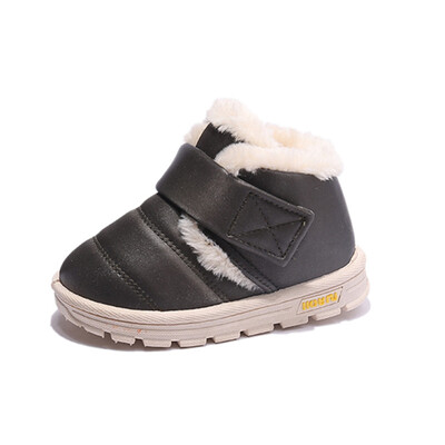 YISHEN laste lumesaapad õues talvel laste kingad tüdrukutele poistele soojad plüüsist konksud ja silmused veekindlad mood puuvillased beebisaapad