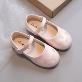 Tüdrukutele Pehmed Mugavad vabaajajalatsid Koolimood Laste väikesed nahast kingad Sügis kevad Uued tantsukingad H410