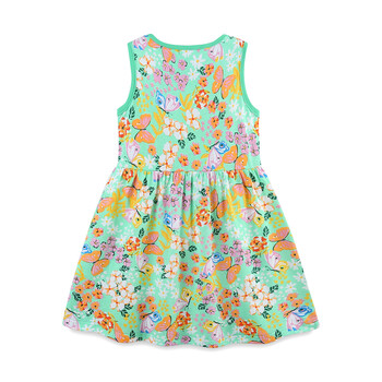 Little maven Summer Butterfly Print Πλεκτά βαμβακερά φορέματα για κορίτσια Χαριτωμένα παιδικά ρούχα γιορτινά Βρεφικά κορίτσια Princess Sundress Vestidos