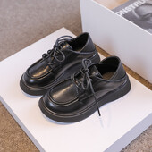 Dječje Oxfordke 2024. Proljeće Jesen Dječje kožne cipele Školske unisex Dječaci Djevojčice Crne cipele za Cosplay Veličina 26-36