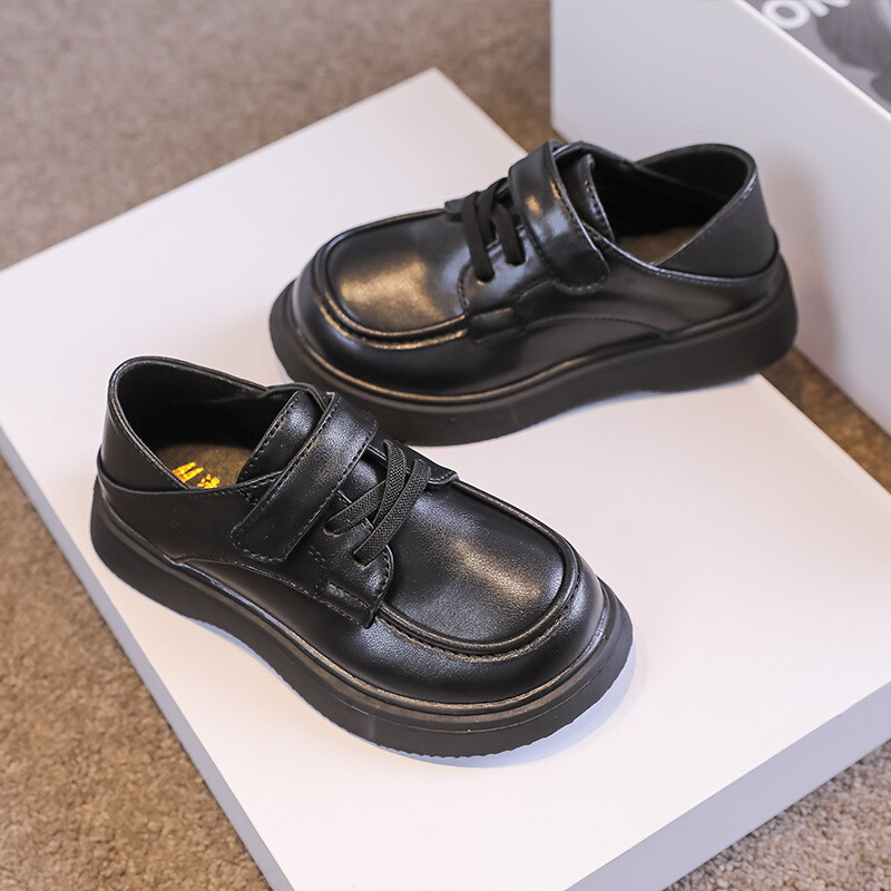 Dječje Oxfordke 2024. Proljeće Jesen Dječje kožne cipele Školske unisex Dječaci Djevojčice Crne cipele za Cosplay Veličina 26-36