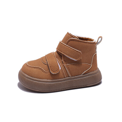 Dječaci Čizme za snijeg Dječje visoke ravne tenisice za djevojčice Ležerne zimske baršunaste pamučne cipele za hodanje, ležerne kombinacije, dijete