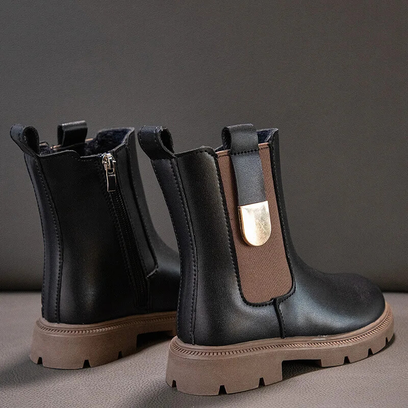 Talvised Tüdrukute Saapad Laste Kingad Tüdrukutele Sügismood Chelsea Saapad Briti Laps Talvine Soojad Veekindlad Poisi Poolsaapad Suurused 27-37