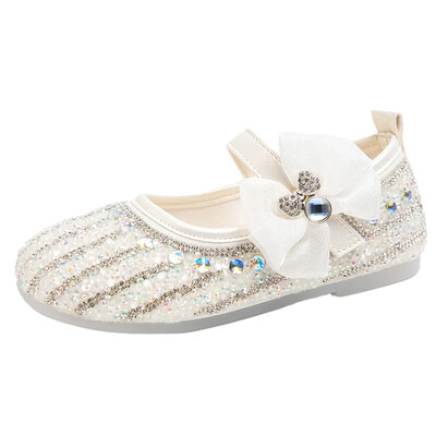 Armsad laste nahast kingad Kikilips Elegantne Tüdrukute Printsessikingad Kevad-Sügised Lapsed Chic Peo Pulmakingad Mood Rhinestone