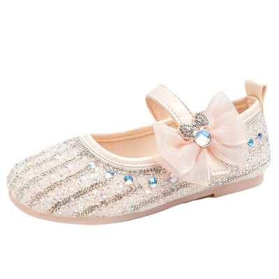 Armsad laste nahast kingad Kikilips Elegantne Tüdrukute Printsessikingad Kevad-Sügised Lapsed Chic Peo Pulmakingad Mood Rhinestone