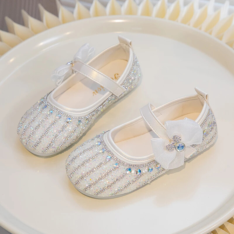 Armsad laste nahast kingad Kikilips Elegantne Tüdrukute Printsessikingad Kevad-Sügised Lapsed Chic Peo Pulmakingad Mood Rhinestone