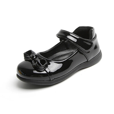 Tüdrukute nahast kingad lastele Pulmakleit Printsess Koolikingad Lastele Klassikalised mustvalged Tudengisandaalid Korea mood Uus