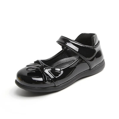 Tüdrukute nahast kingad lastele Pulmakleit Printsess Koolikingad Lastele Klassikalised mustvalged Tudengisandaalid Korea mood Uus