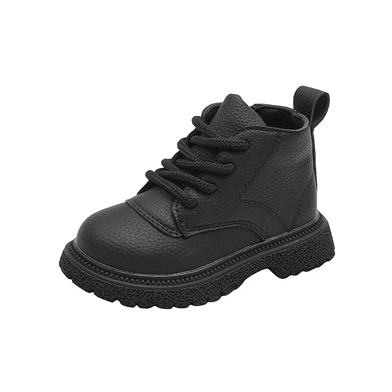 Bērnu rāvējslēdzēja puszābaki Bērnu modes meiteņu zābaki Pretslīdēšanas masīvi atsperu zīdaiņu apavi platforma zēniem apavi Īsi zābaki G06184