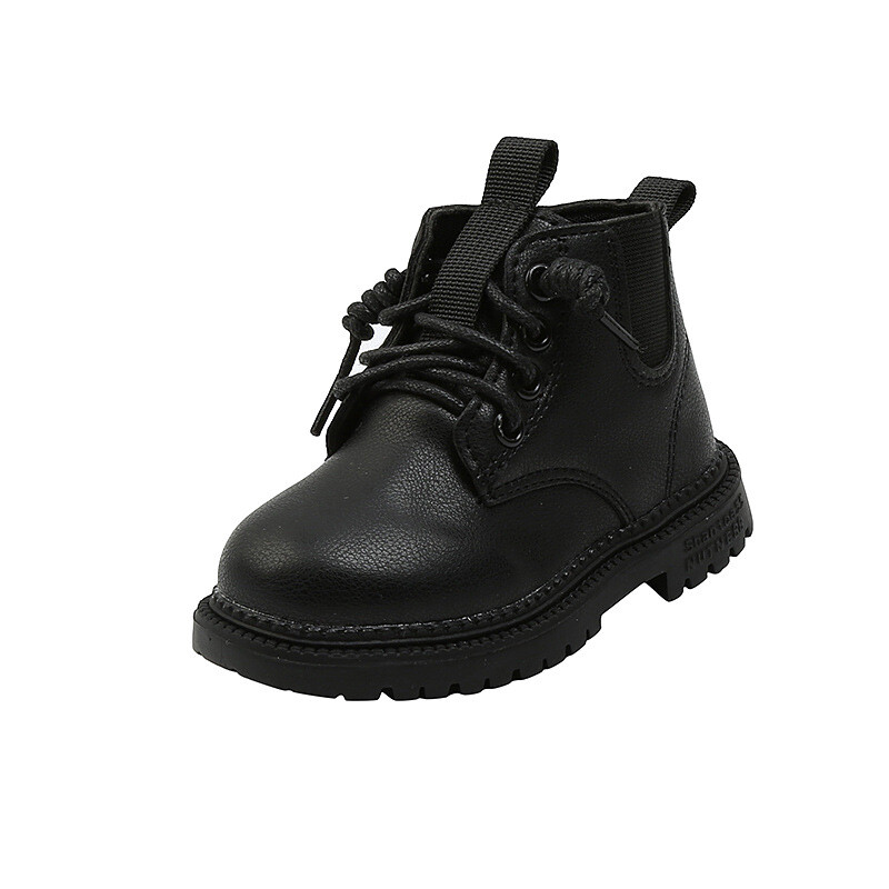 Vaikiški madingi batai rudens pavasario laisvalaikio sportbačiai kūdikiams vaikiški trumpi batai berniukams batai šonuose užtrauktukas vienspalviai sniego batai mažyliui