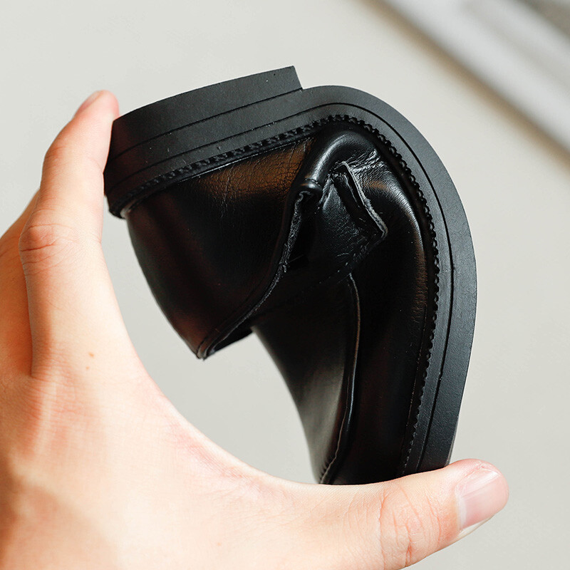 2024 Spring Kids Old Fashion Δερμάτινα παπούτσια PU με μαλακό κάτω μέρος, άνετα παπούτσια για κορίτσια και αγόρια, νούμερο 23-34, Coffee & Black